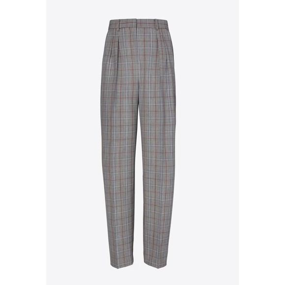 TORY BURCH Plaid Wool Trouser Size 8 NWOT